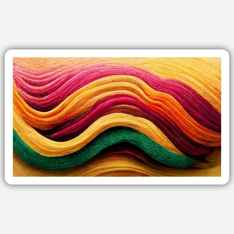 Farbenfroh Sticker Größe S (10 x 10 cm)