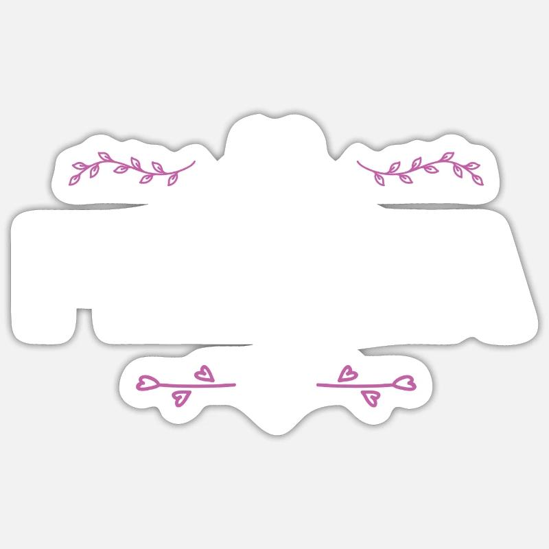 Frieda - Sticker taille S (10 x 10 cm) - blanc mat