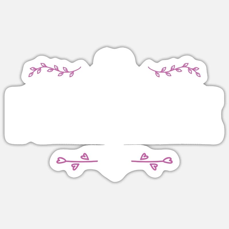 Jennifer - Sticker taille S (10 x 10 cm) - blanc mat