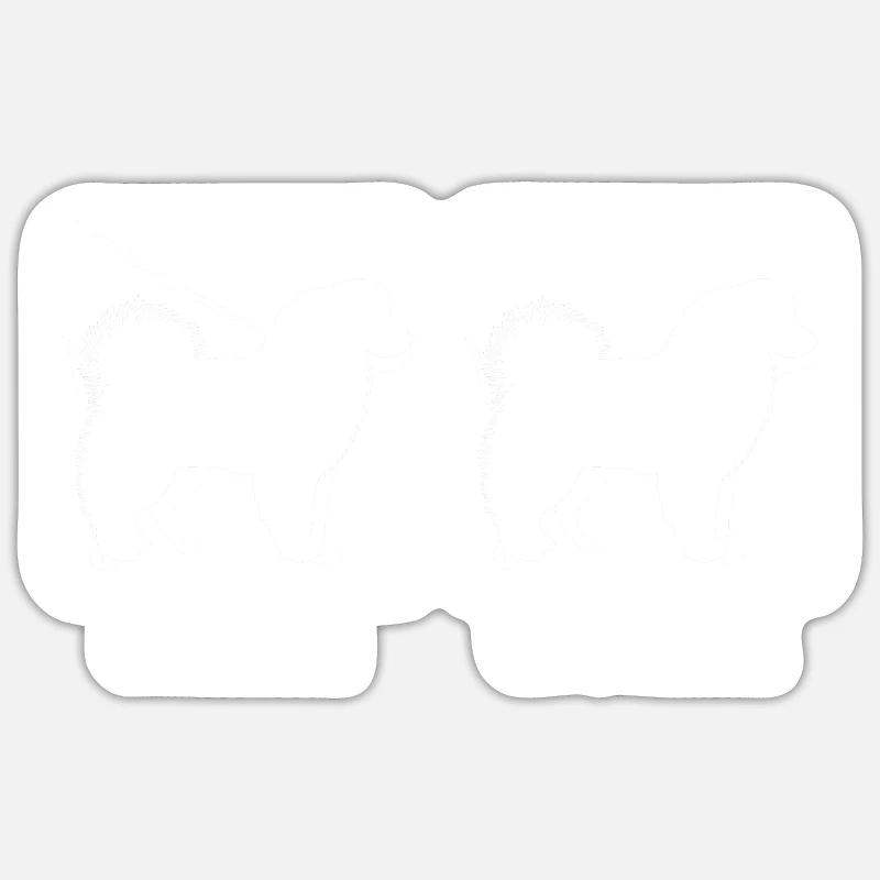 Australian Shepherd Geschenk Sticker Größe S (10 x 10 cm)