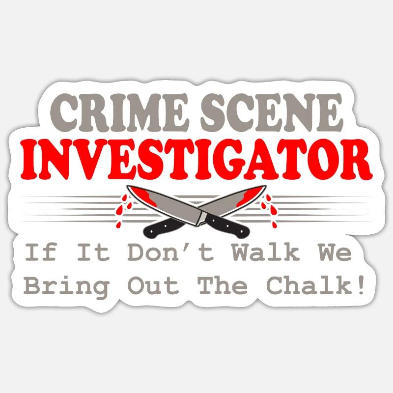 Forensic evidence - Kripo Polizei Forensics Sticker size S (10 x 10 cm)