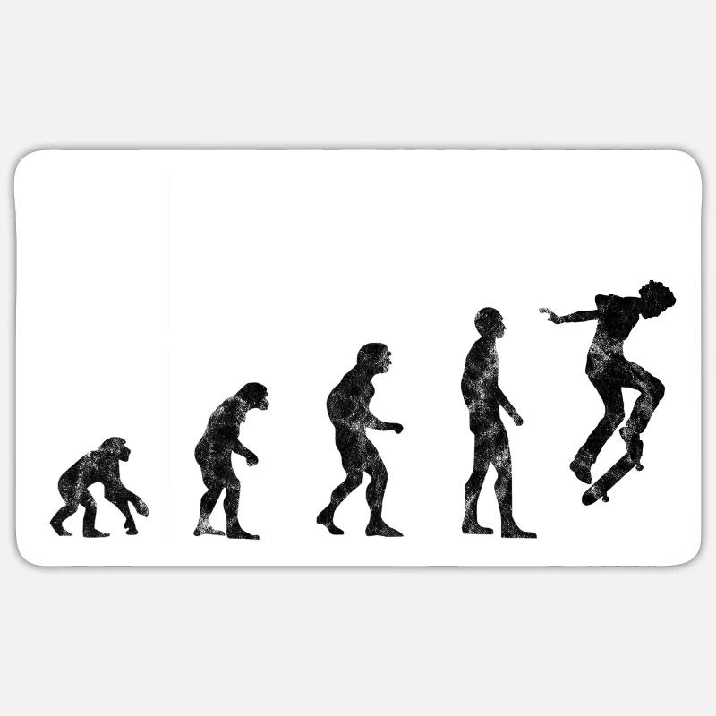 Evolution Skateboarder Skateboard Skater Skate Sticker taille S (10 x 10 cm)