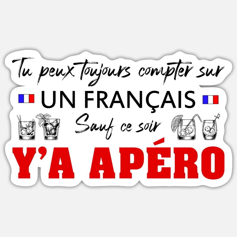 Ya apéro Sticker taille S (10 x 10 cm)