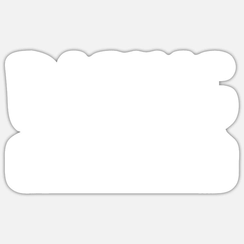 Équipe de course - Sticker taille S (10 x 10 cm) - blanc mat