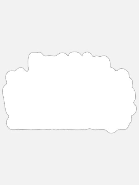 Unmögliches wird sofort erledigt - Sticker Größe S (10 x 10 cm) - Mattweiß