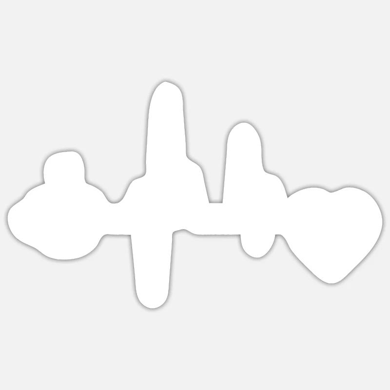 Coffee Gift Coffee Cup Caffeine Coffee Bean - Sticker size S (10 x 10 cm) - white matte