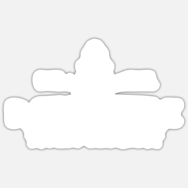 Biarritz cadeau cool biarritz pays basque - Sticker taille S (10 x 10 cm) - blanc mat