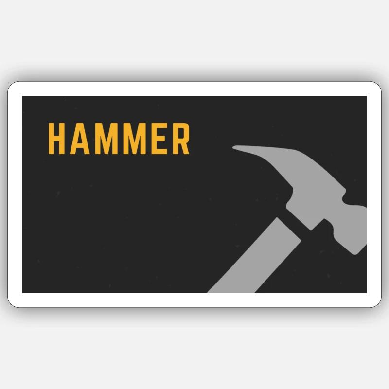 Marteau Sticker taille S (10 x 10 cm)