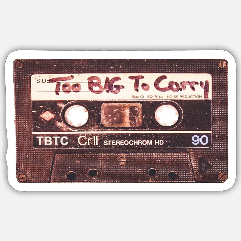 Cassette - Sticker size S (10 x 10 cm) - white matte