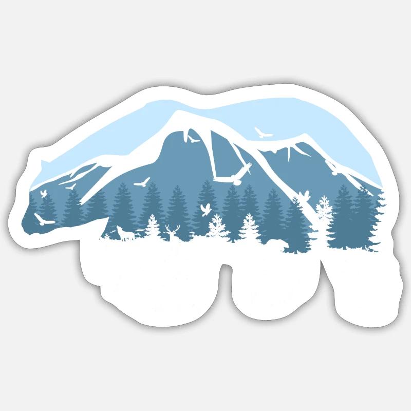 Polar Bear 2 Sticker Größe S (10 x 10 cm)