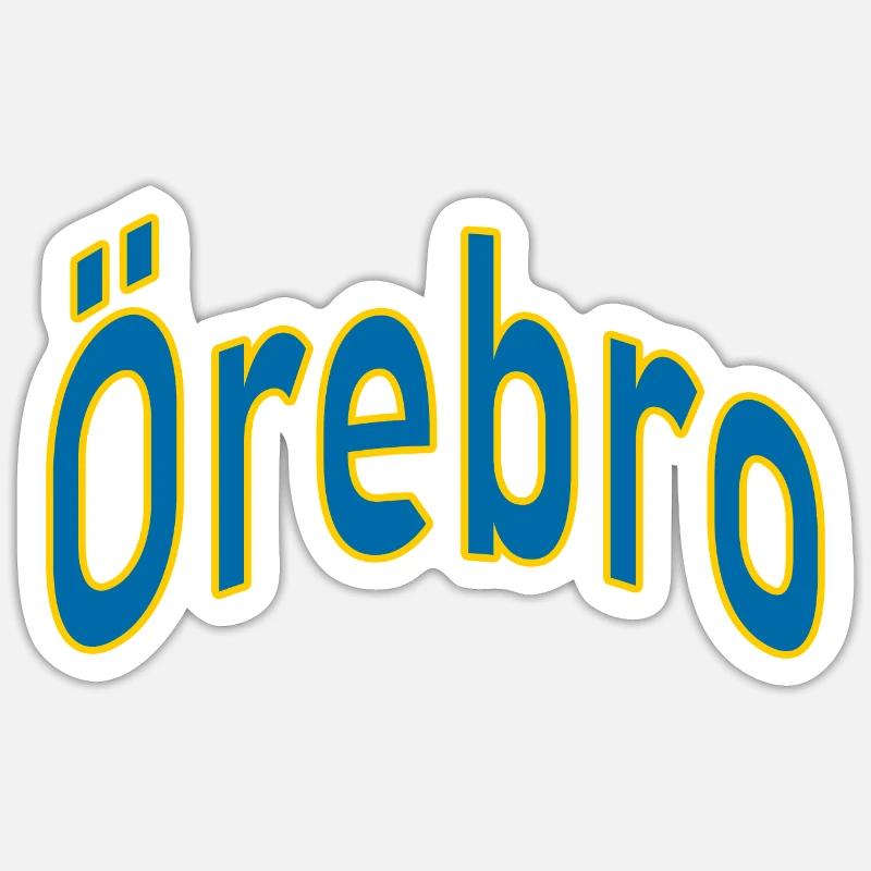 Örebro - Sticker Größe S (10 x 10 cm) - Mattweiß