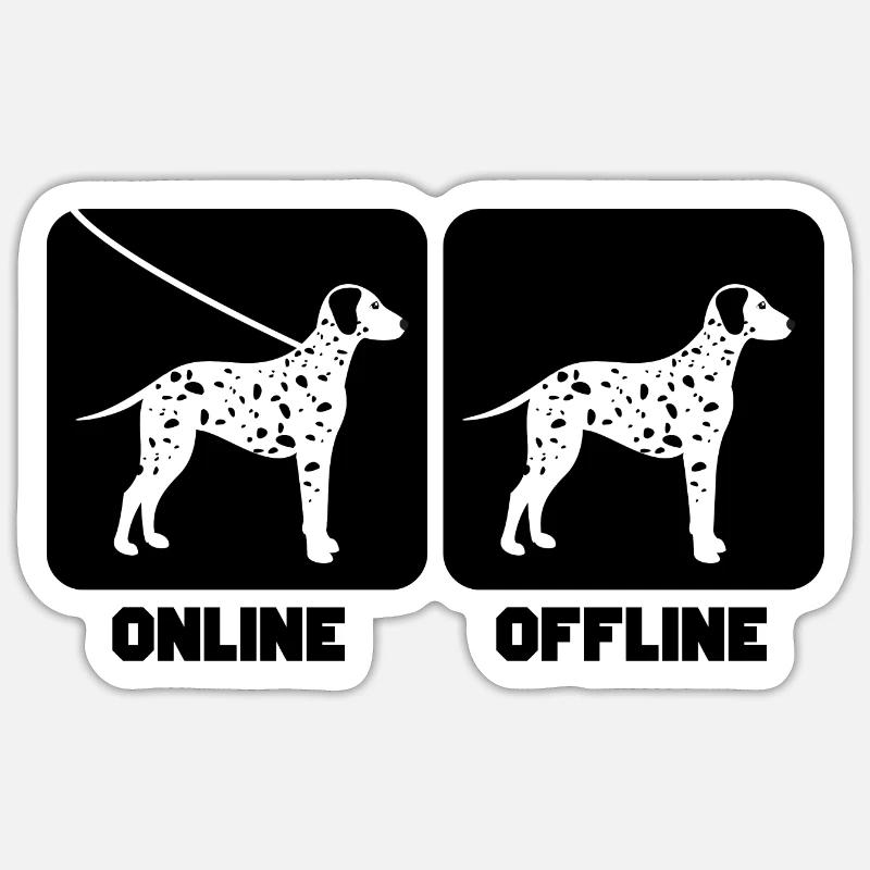 Dalmate Sticker taille S (10 x 10 cm)