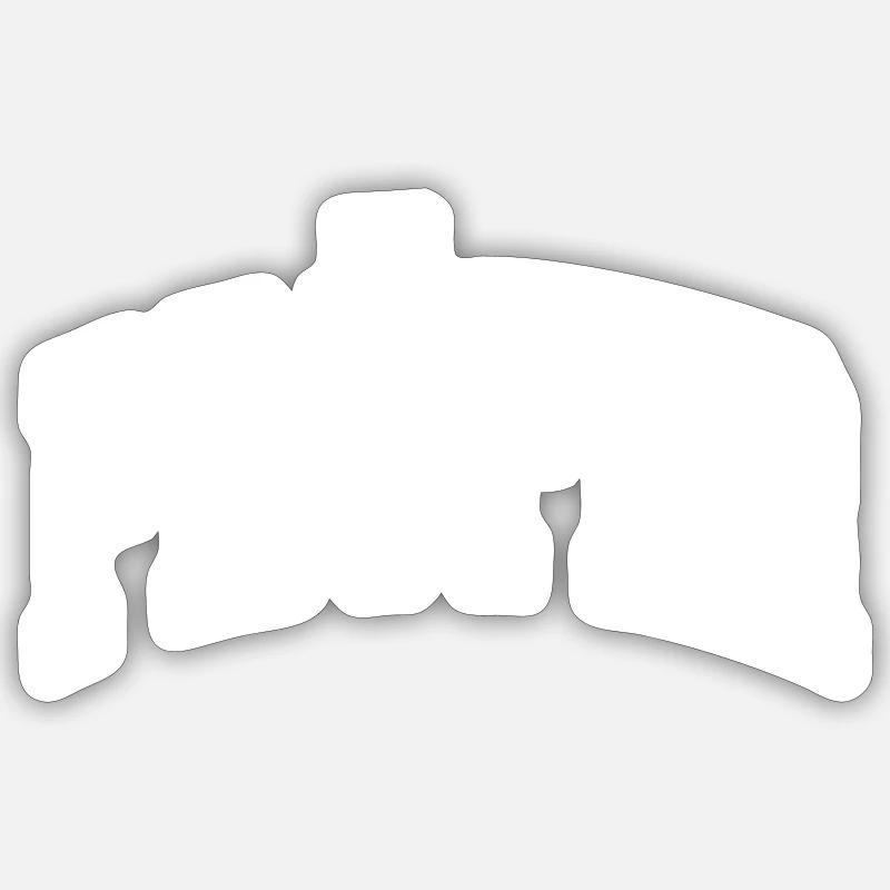 Prüfer - Sticker Größe S (10 x 10 cm) - Mattweiß