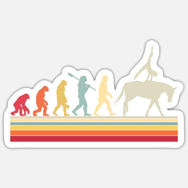 Voûte équestre Evolution Équitation Sticker taille S (10 x 10 cm)