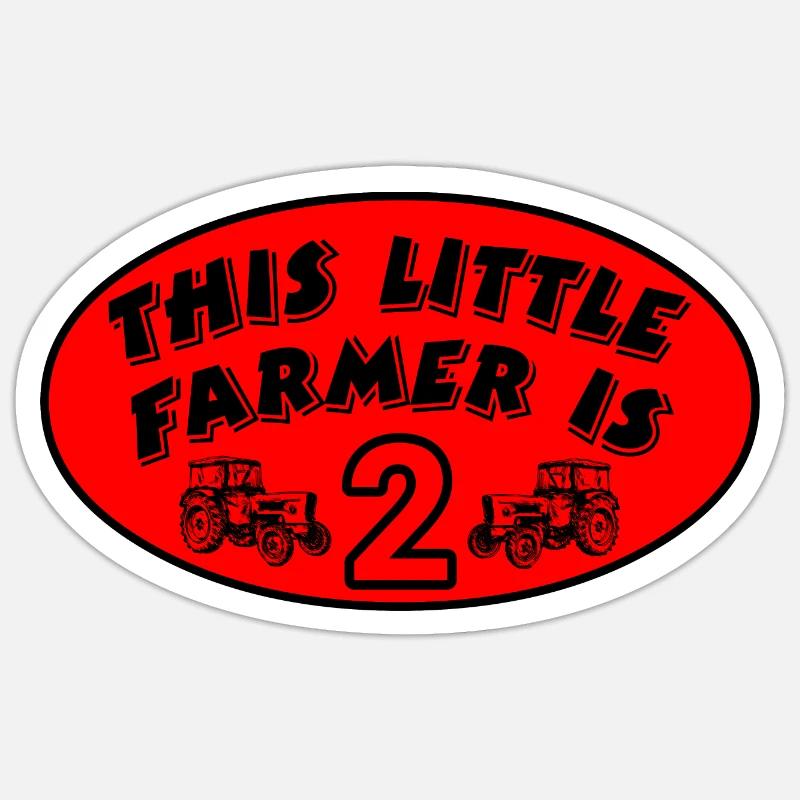 Farmer - Sticker size S (10 x 10 cm) - white matte