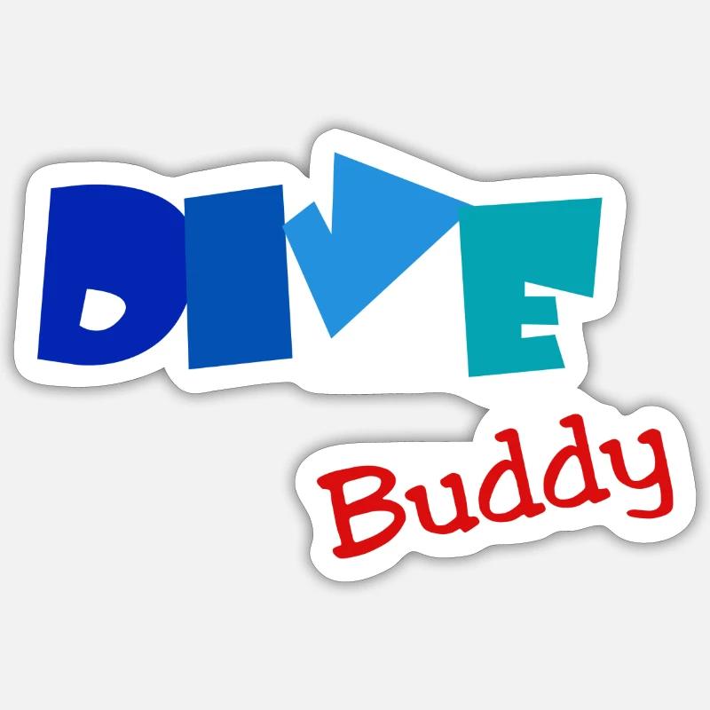 Dive Buddy Sticker Größe S (10 x 10 cm)