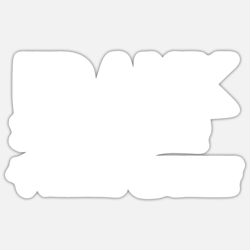 Frank - Sticker Größe S (10 x 10 cm) - Mattweiß