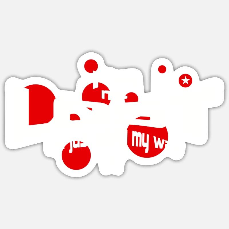 pas perdu Sticker taille S (10 x 10 cm)