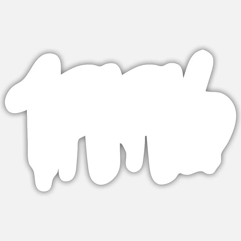 1996 - Sticker size S (10 x 10 cm) - white matte