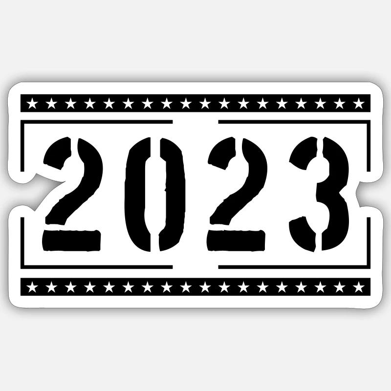 2023 - Sticker size S (10 x 10 cm) - white matte