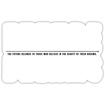 Future and Dreams - Sticker Größe S (10 x 10 cm) - Mattweiß - Vorne