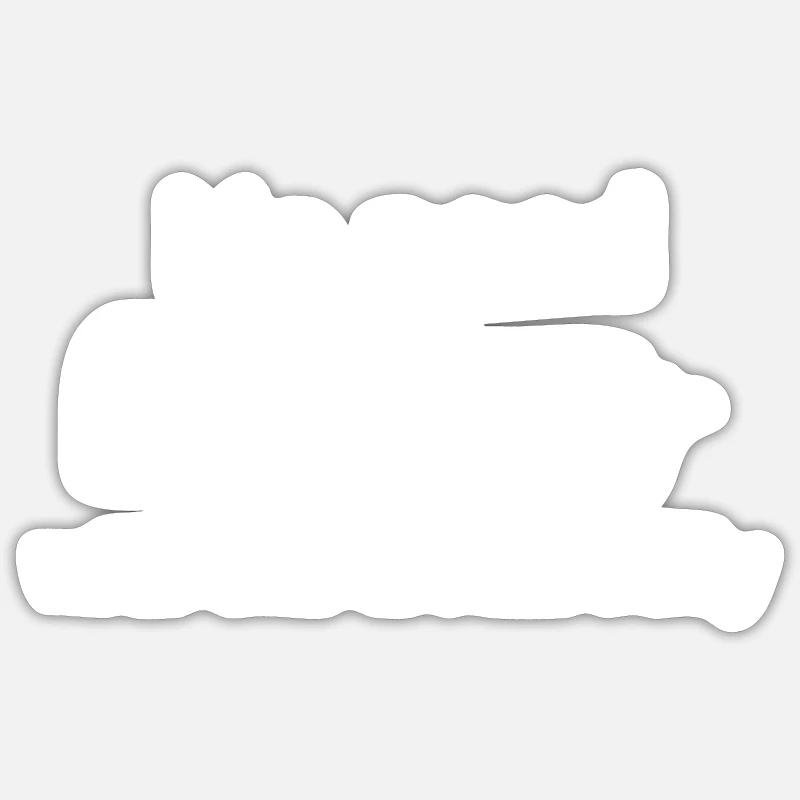 Pas besoin de cheveux - Sticker taille S (10 x 10 cm) - blanc mat