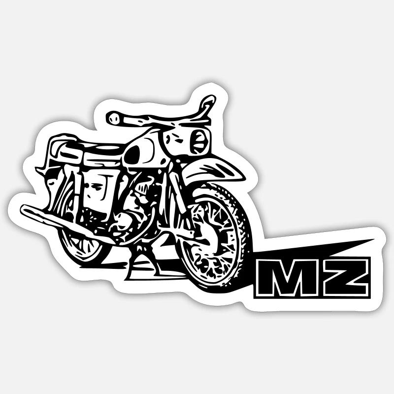 Classics from Zschopau - Oldtimer - MZ - ES - DDR Sticker size S (10 x 10 cm)