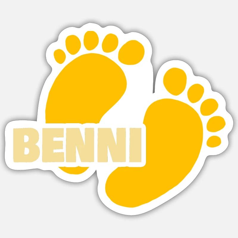 Empreinte Benni Sticker taille S (10 x 10 cm)