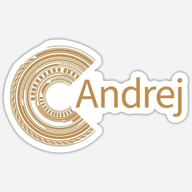 pour Andrej - Sticker taille S (10 x 10 cm) - blanc mat
