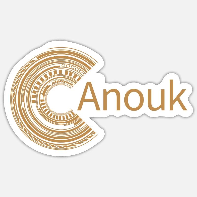 For Anouk - Sticker size S (10 x 10 cm) - white matte