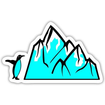 Penguin - Sticker size S (10 x 10 cm) - white matte - Front