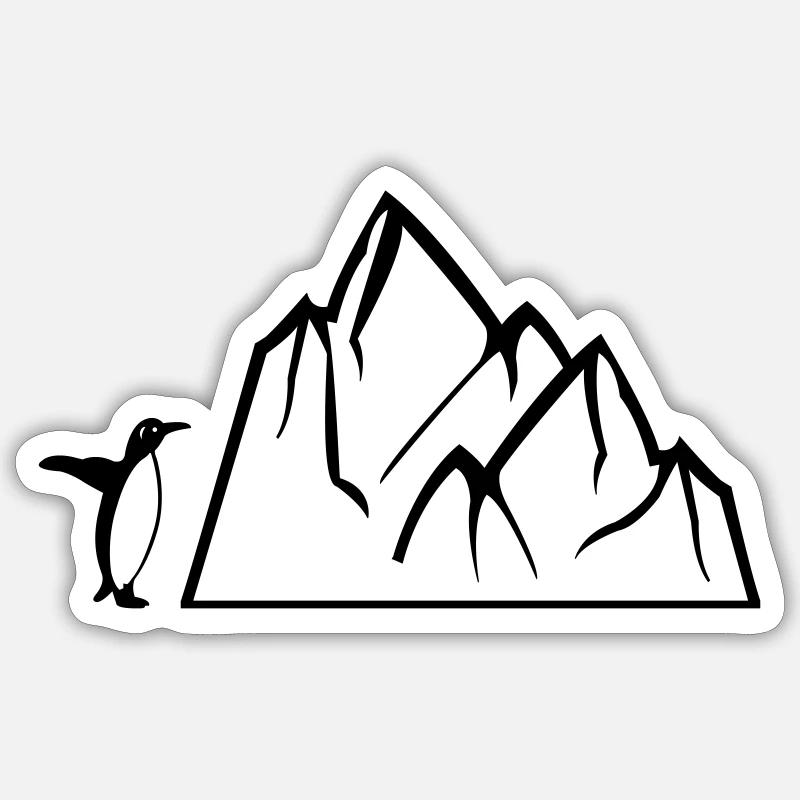 Penguin - Sticker size S (10 x 10 cm) - white matte