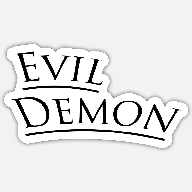 Démon maléfique Sticker taille S (10 x 10 cm)