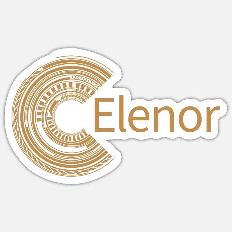 Pour Elenor - Sticker taille S (10 x 10 cm) - blanc mat