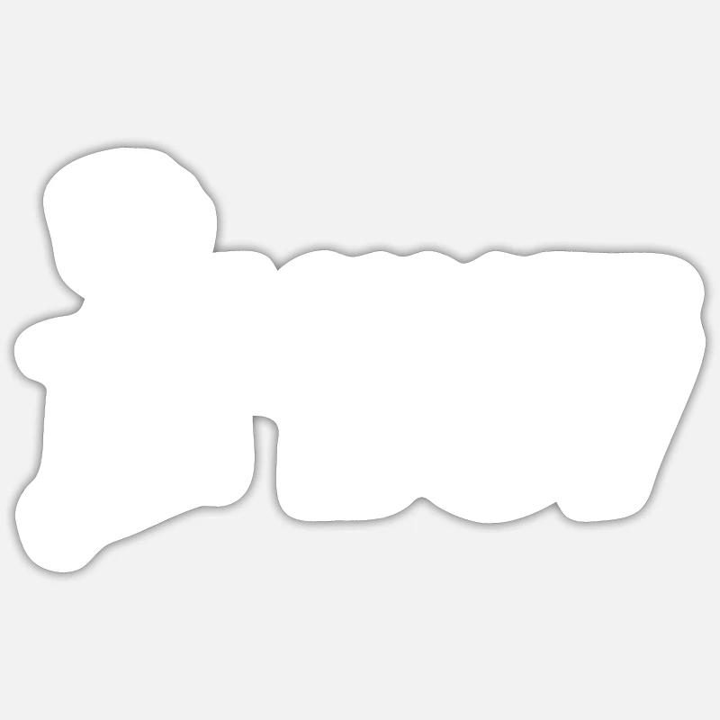 E-Scooter Roller Scooter - Sticker taille S (10 x 10 cm) - blanc mat