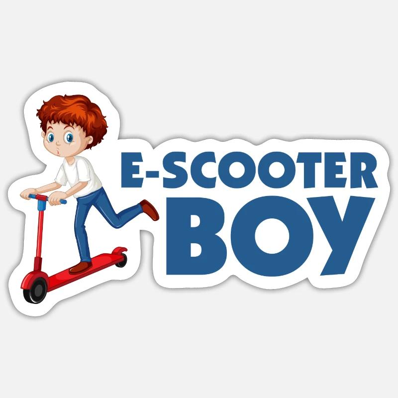 E-Scooter Roller Scooter Sticker taille S (10 x 10 cm)