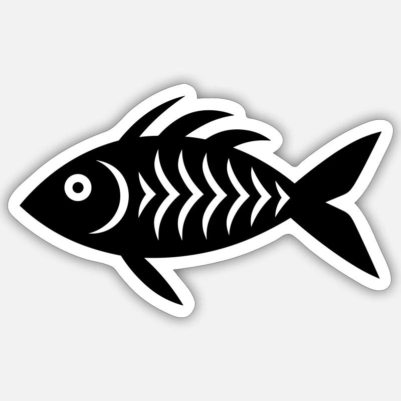 fish Sticker size S (10 x 10 cm)