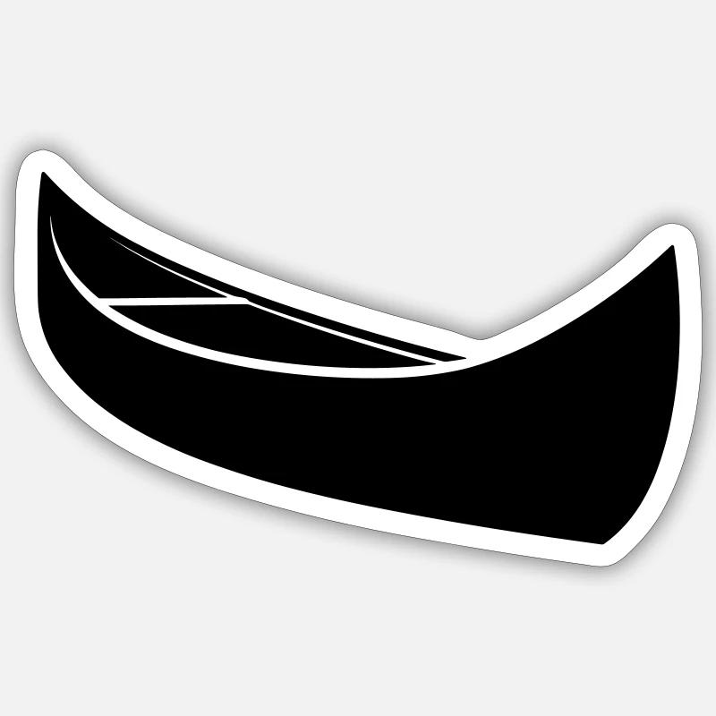 Canoe - Sticker size S (10 x 10 cm) - white matte