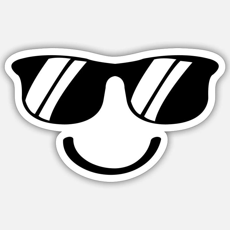 Smile - Sticker size S (10 x 10 cm) - white matte