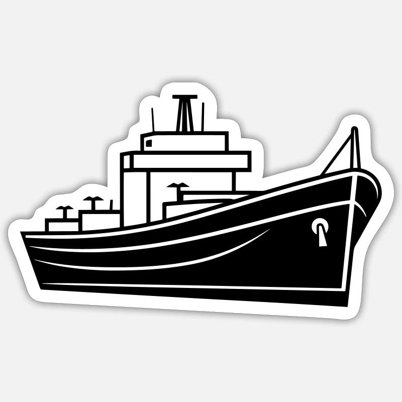 Boat Sticker size S (10 x 10 cm)