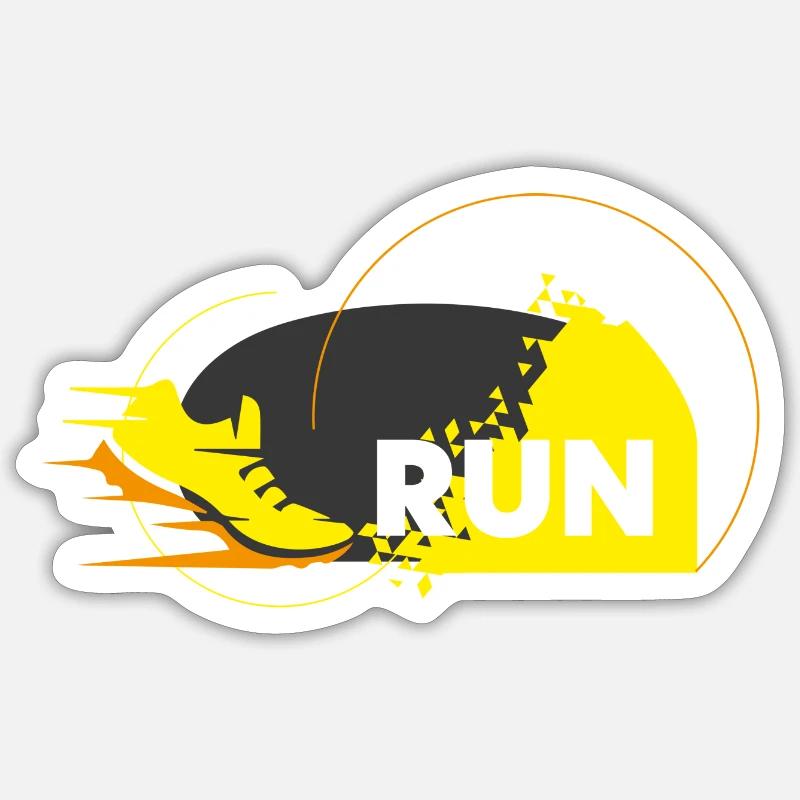 Course de triathlon Sticker taille S (10 x 10 cm)