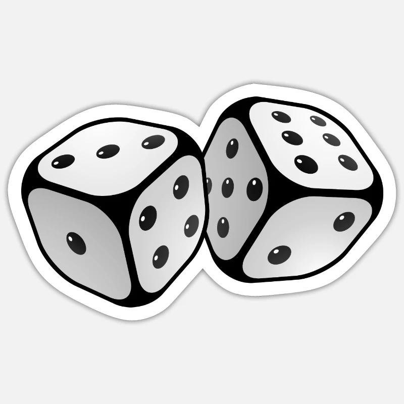 boardgame chess backgammon game night Sticker Größe S (10 x 10 cm)