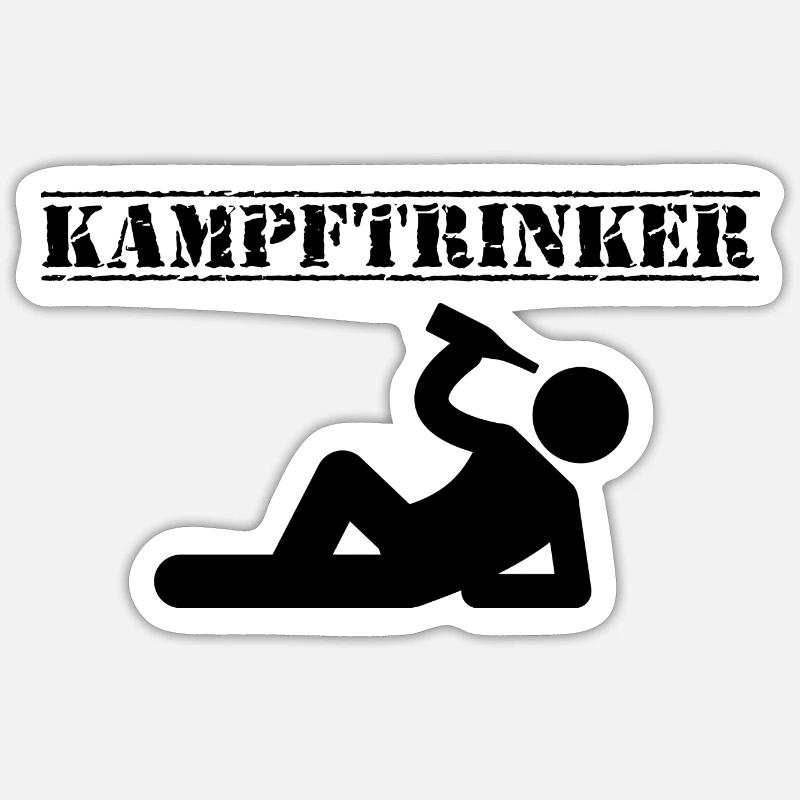 Kampftrinker Sticker Größe S (10 x 10 cm)