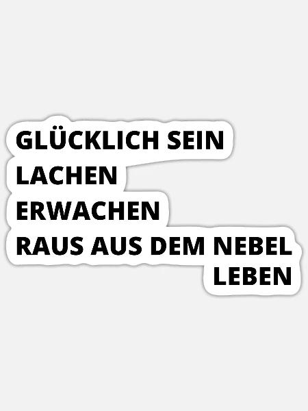 Erwachen - Sticker Größe S (10 x 10 cm) - Mattweiß