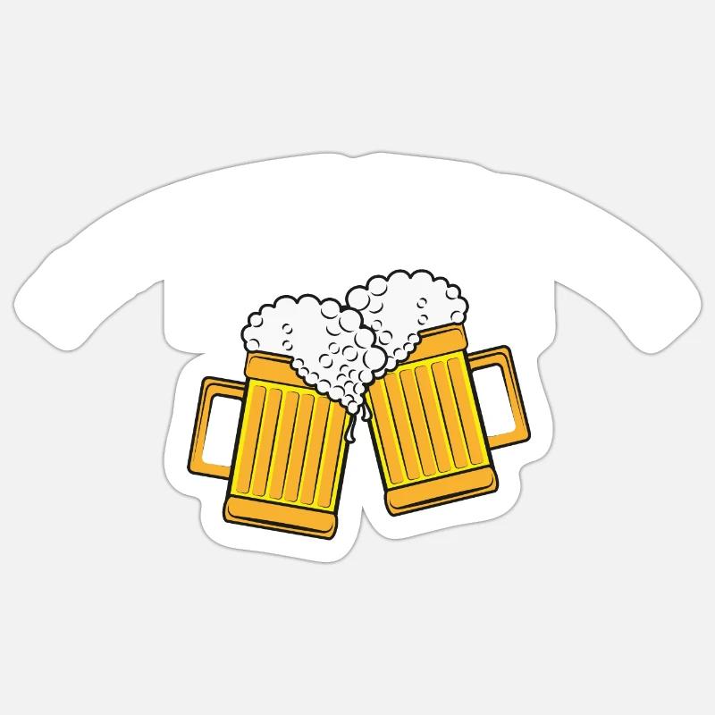 Professional beer drinker Sticker size S (10 x 10 cm)