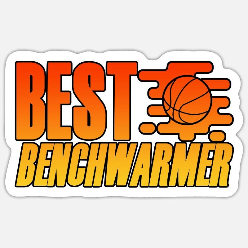 Meilleur Benchwarmer 4 - Sticker taille S (10 x 10 cm) - blanc mat