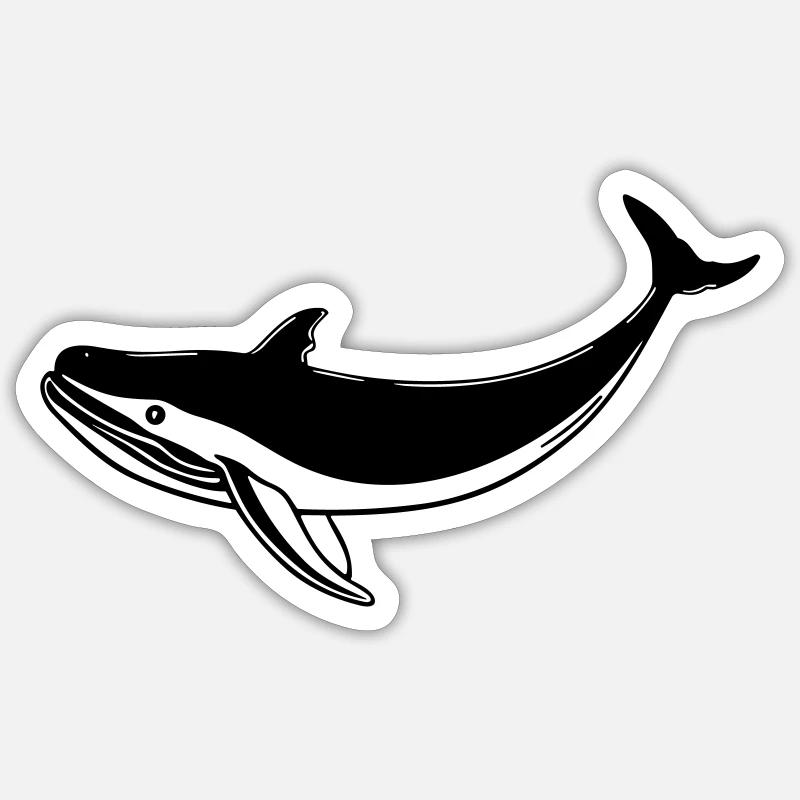 Whale Sticker size S (10 x 10 cm)