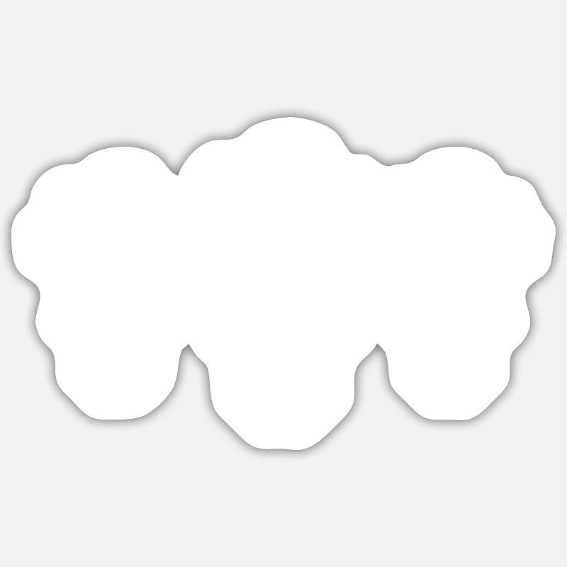Chef Squelette - Sticker taille S (10 x 10 cm) - blanc mat