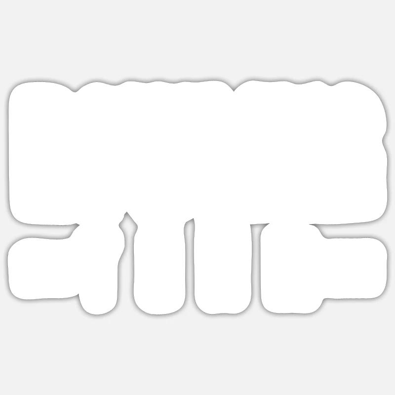 Équipe de bowling - Sticker taille S (10 x 10 cm) - blanc mat