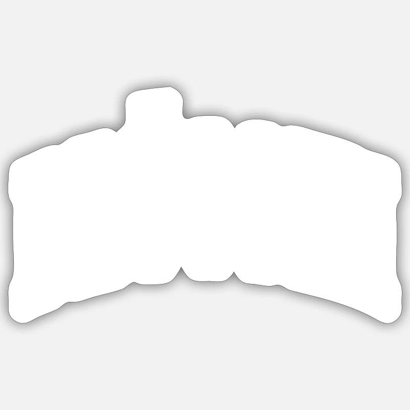 Brüggen - Sticker taille S (10 x 10 cm) - blanc mat